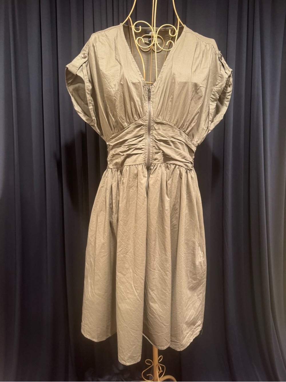 H&M Cargo Dress in Army Green